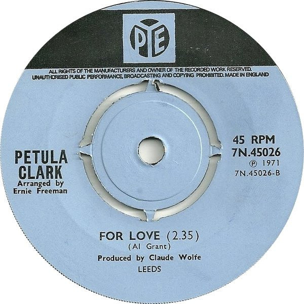 Petula Clark : The Song Of My Life (7", Single, M/Print)