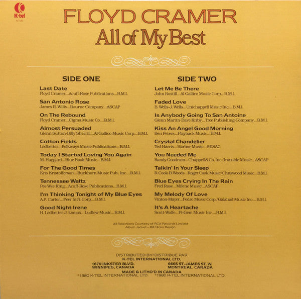 Floyd Cramer : All Of My Best (LP, Comp)