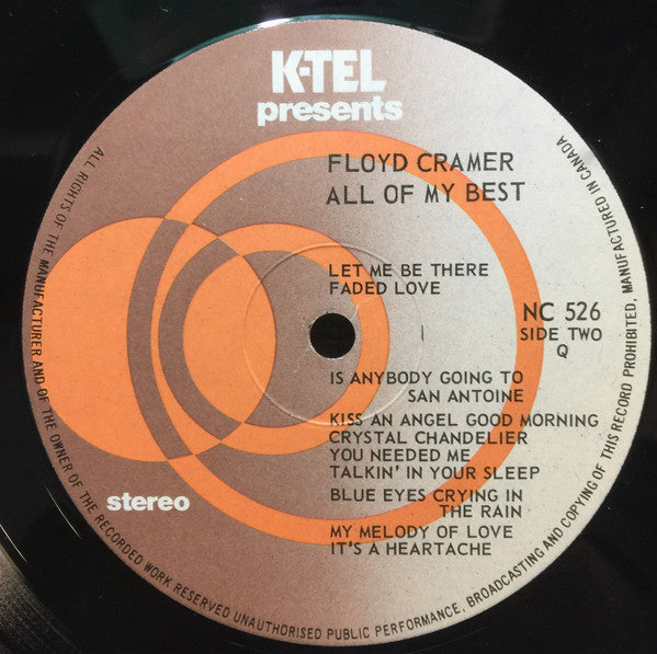 Floyd Cramer : All Of My Best (LP, Comp)