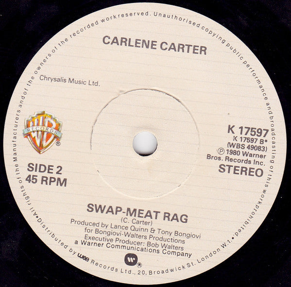 Carlene Carter : Do It In A Heartbeat (7", Single)