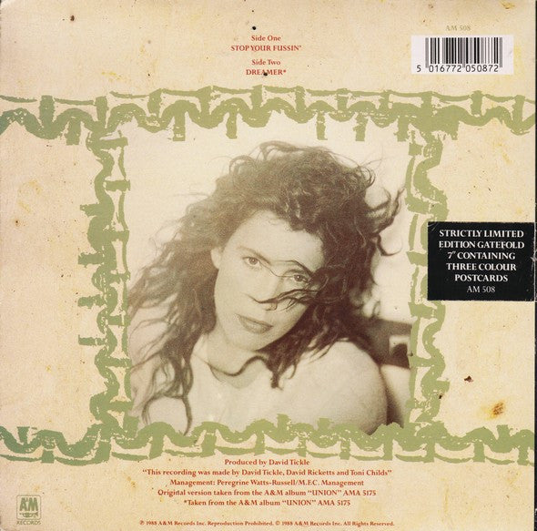 Toni Childs : Stop Your Fussin (7", Ltd, Gat)