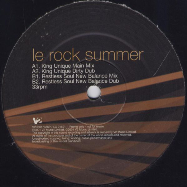 Rinôçérôse : Le Rock Summer (12", Promo, Sti)