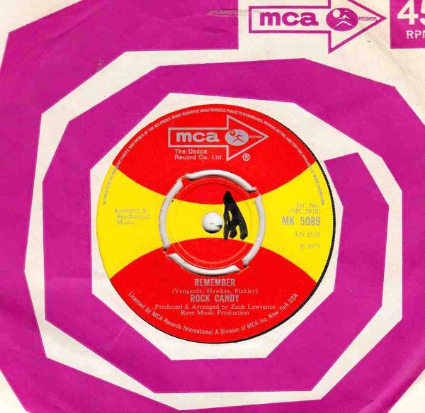 Rock Candy (6) : Remember (7", Red)