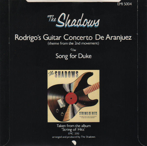 The Shadows : Rodrigo's Guitar Concerto De Aranjuez (Theme From The 2nd Movement) (7", Single)