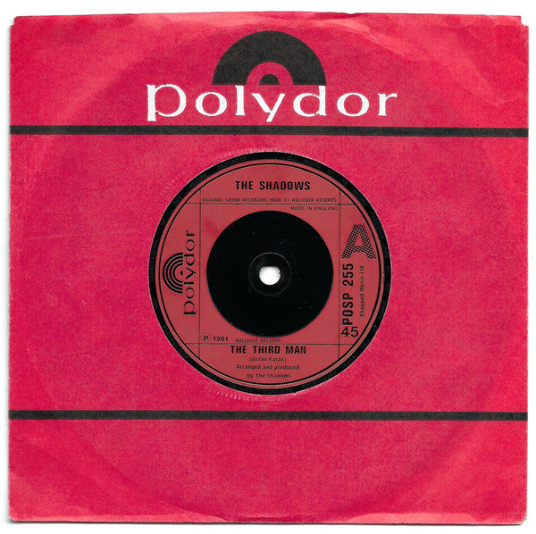 The Shadows : The Third Man (7", Single, Red)