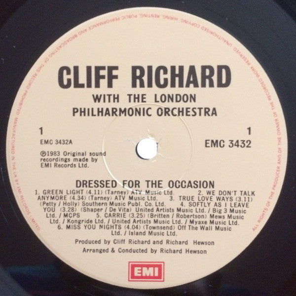 Cliff Richard With The London Philharmonic Orchestra* : Dressed For The Occasion (LP, Album)