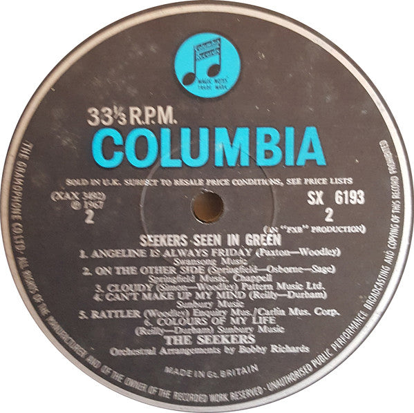 The Seekers : Seekers Seen In Green (LP, Mono, Gat)