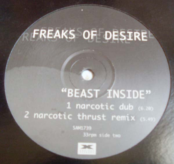 Freaks Of Desire : Beast Inside (12", Single, Promo)
