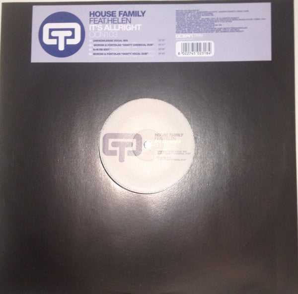 House Family (4) : It's Allright (12")