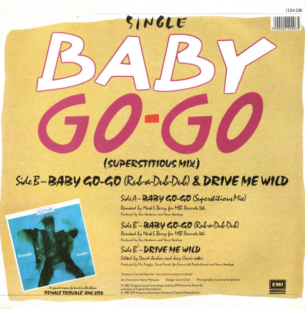 Nona Hendryx : Baby Go-Go (Superstitious Mix) (12", Single)