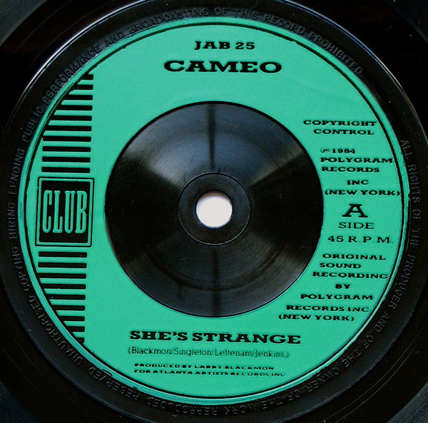 Cameo : She's Strange / Cameo Megamix (7", Single)