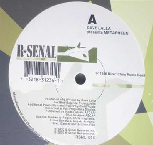 Dave Lalla Presents Metapheen : 1990 Nice (12")