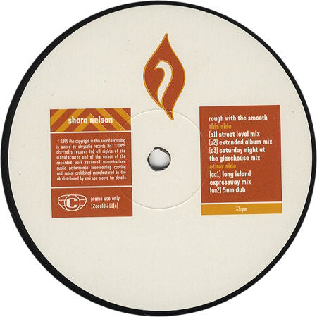 Shara Nelson : Rough With The Smooth (12", Promo)