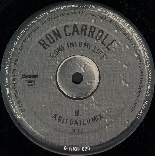 Ron Carroll : Come Into My Life (12")