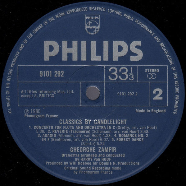 Gheorghe Zamfir : Classics By Candlelight (LP)