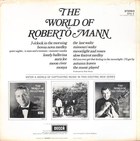 Roberto Mann : The World Of Roberto Mann (LP, Comp)