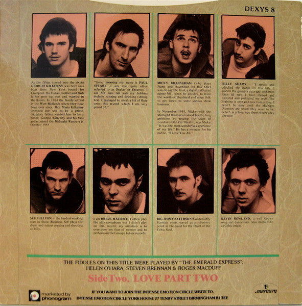 Dexys Midnight Runners & The Emerald Express : The Celtic Soul Brothers (7", Single, Pap)