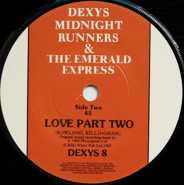 Dexys Midnight Runners & The Emerald Express : The Celtic Soul Brothers (7", Single, Pap)