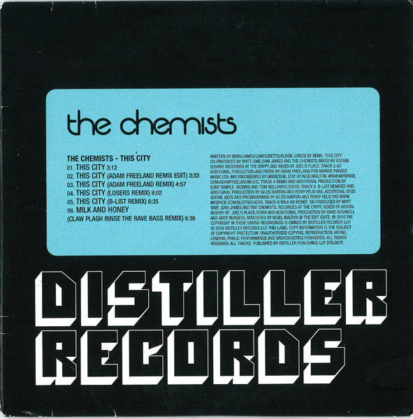 The Chemists (2) : This City (CD, Single, Promo)