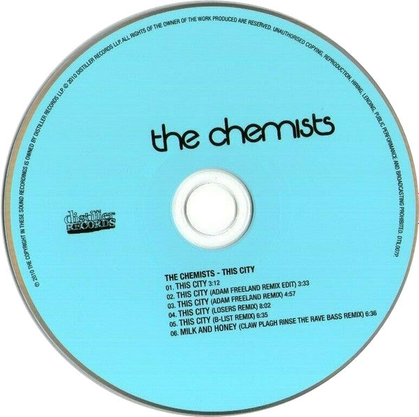 The Chemists (2) : This City (CD, Single, Promo)