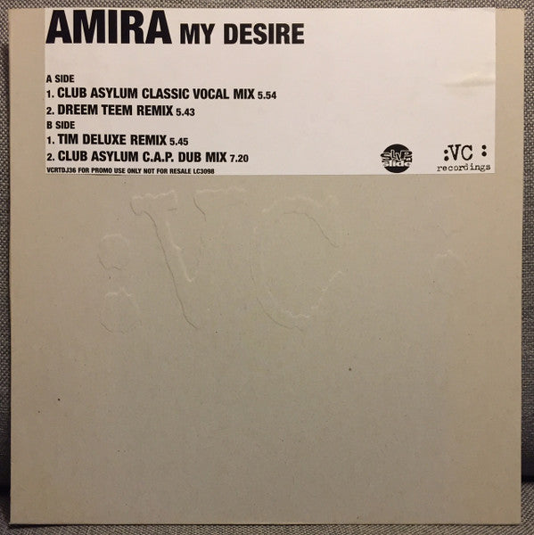 Amira : My Desire (12", Promo)
