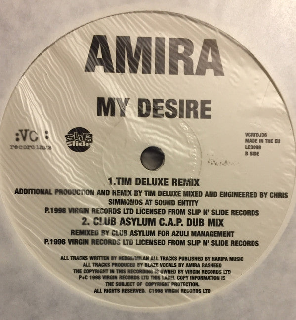 Amira : My Desire (12", Promo)