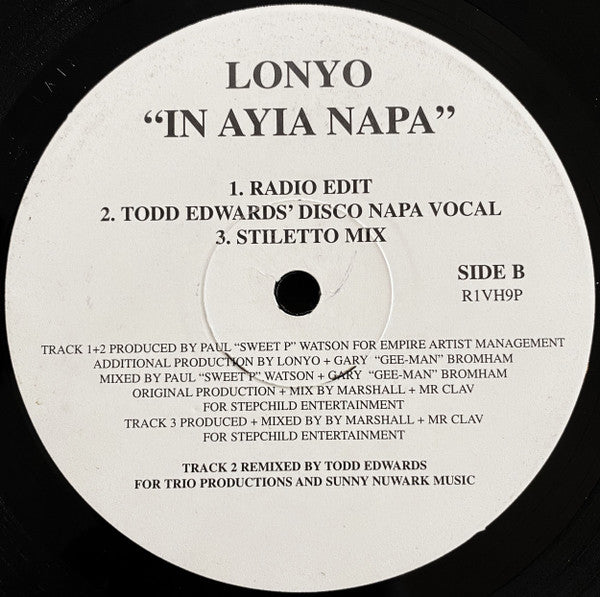 Lonyo : In Ayia Napa (12")