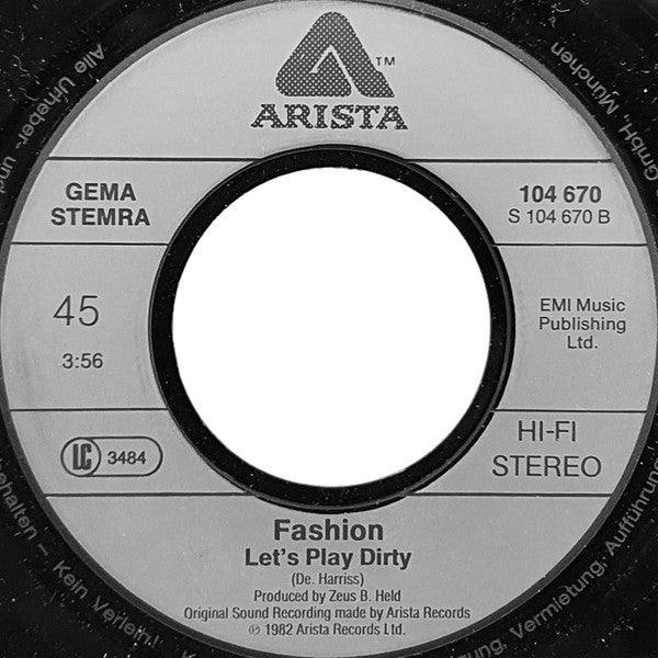 Fashion : Love Shadow (7", Single)