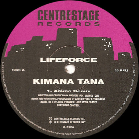 Lifeforce : Kimana Tana (12")