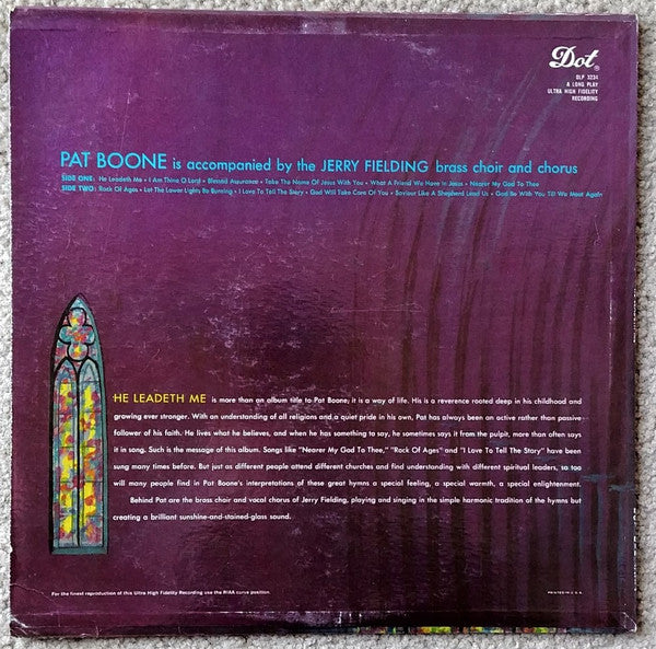 Pat Boone : He Leadeth Me (LP, Album, Mono)