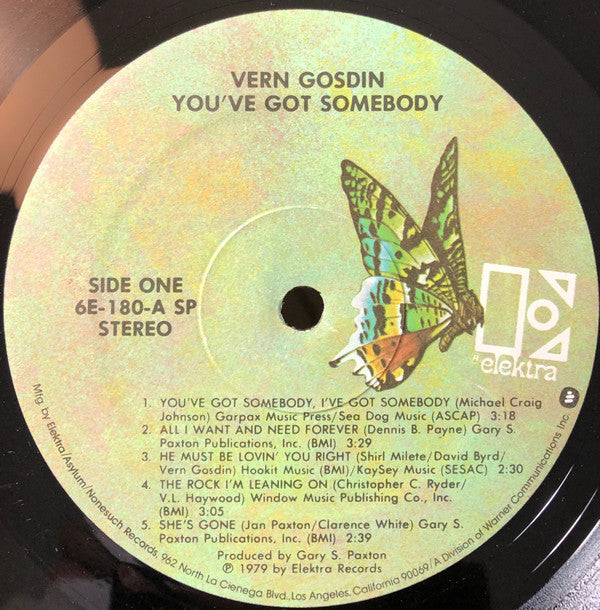 Vern Gosdin : You've Got Somebody (LP, Album)