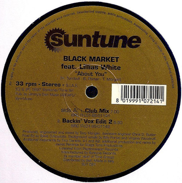 Black Market (16) Feat Lillias White : About You (12")
