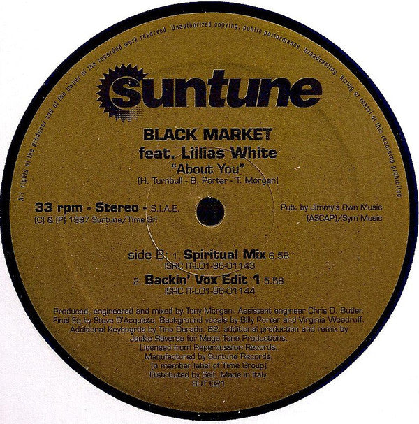 Black Market (16) Feat Lillias White : About You (12")