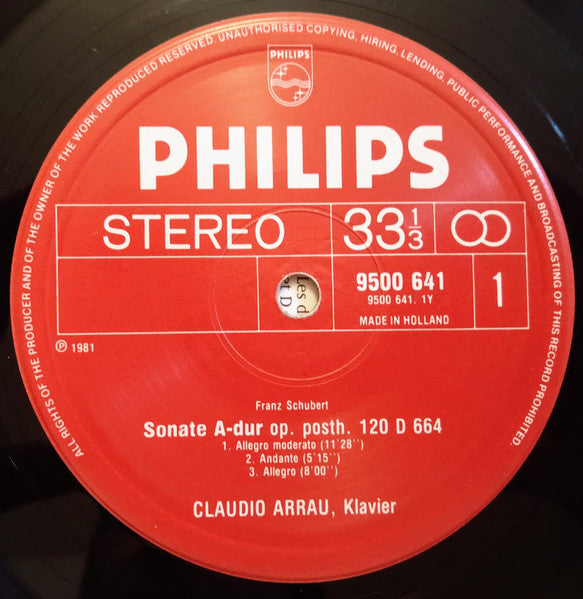 Schubert*, Claudio Arrau : Impromptus Op.90 - Piano Sonata In A / Klaviersonate A-Dur Op.120 (LP)