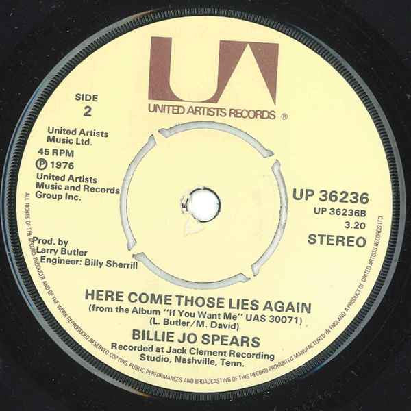 Billie Jo Spears : If You Want Me (7", Single)