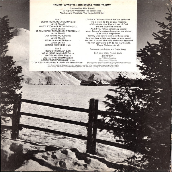 Tammy Wynette : Christmas With Tammy (LP, Album)