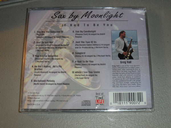 Greg Vail : Sax By Moonlight - It Had To Be You (CD, Album)