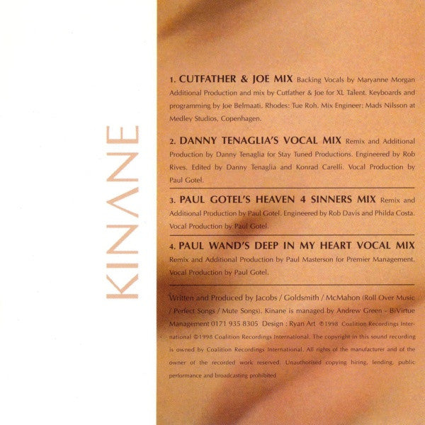 Kinane : Heaven (CD, Single)