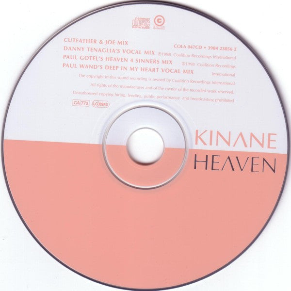 Kinane : Heaven (CD, Single)