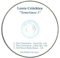 Laura Critchley : Sometimes I  (CDr, Single, Promo)