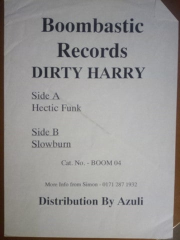 Dirty Harry (10) : The Return Of Dirty Harry (12", Promo, W/Lbl)