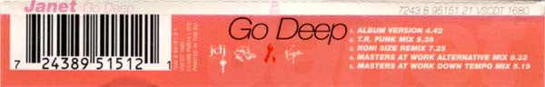 Janet Jackson : Go Deep (CD, Maxi, Ude)