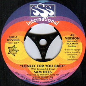 Sam Dees : Lonely For You Baby (7")