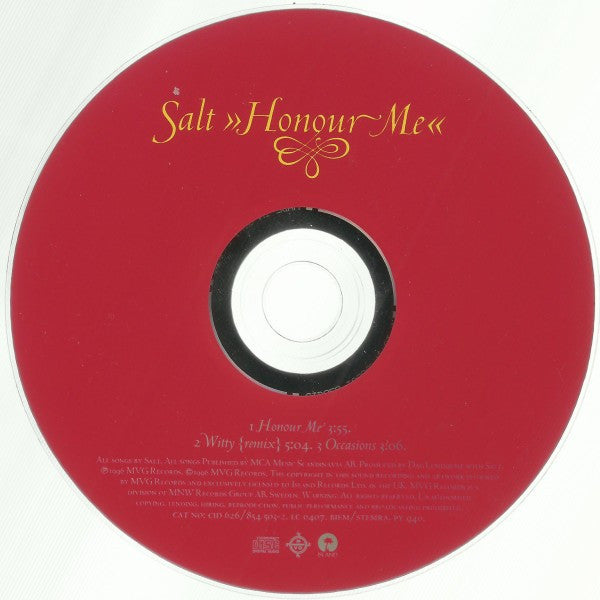 Salt (4) : Honour Me (CD, Single)