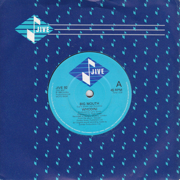 Whodini : Big Mouth (7")