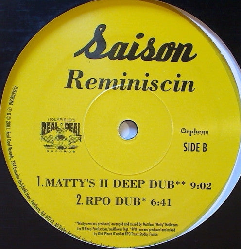 Saison Featuring Ce Ce Peniston : Reminiscin (12")