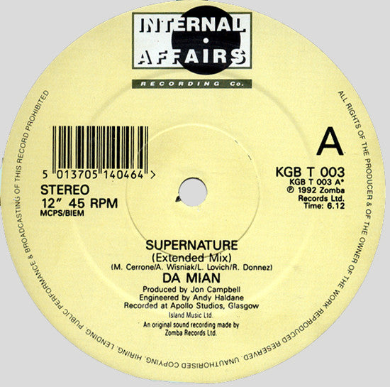 Damian : Supernature (12")
