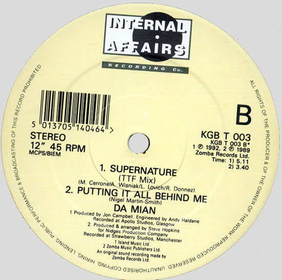 Damian : Supernature (12")