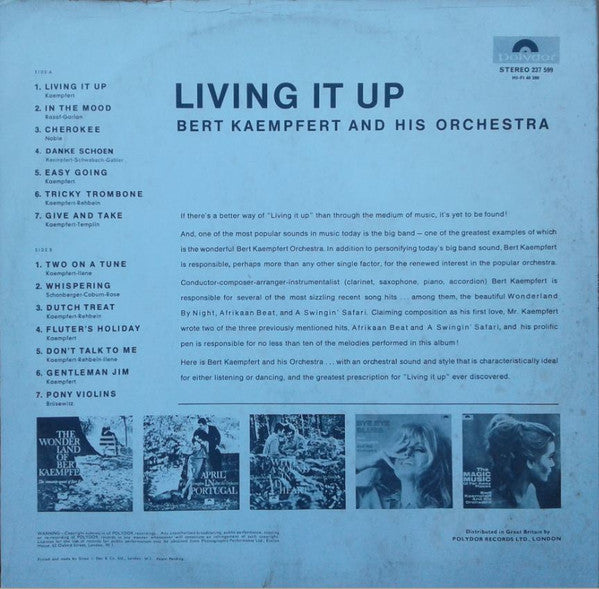 Bert Kaempfert & His Orchestra : Living It Up (LP, Album)