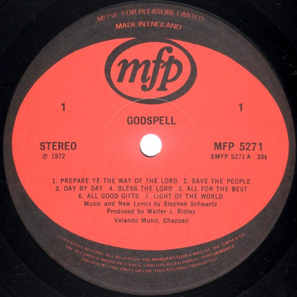 "Godspell" Cast, Chorus And Accompaniment : Godspell (LP, Album)